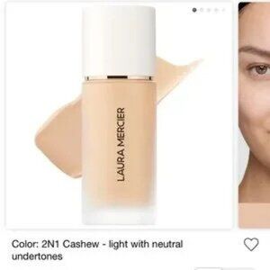 Laura Mercier 2N1 Cashew Real Flawless Weightless Perfecting Foundation No Box